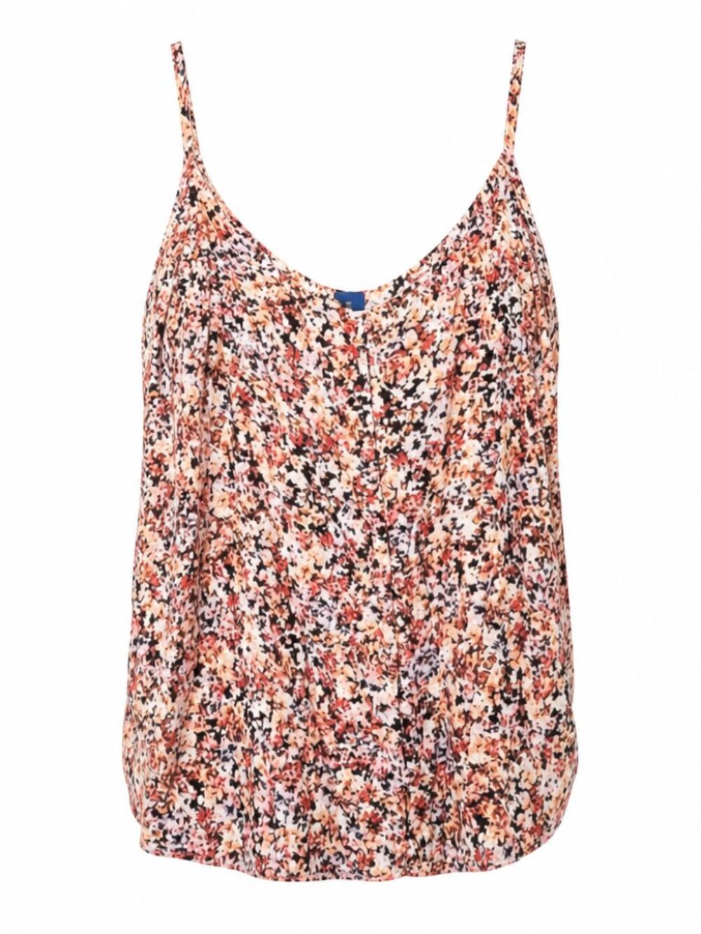 Old Navy Micro Floral Lightweight V Neck Button Front Blouse Top XL Summer Airy